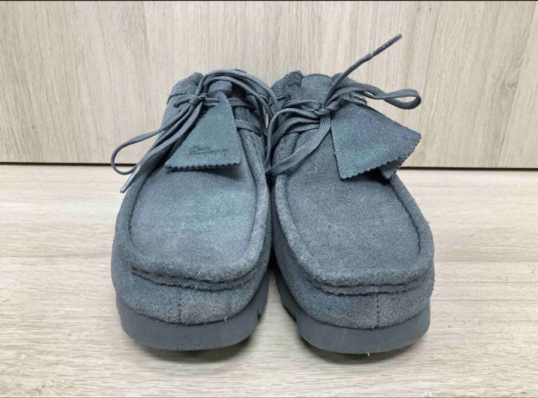 クラークス　ワラビー　ブルーグレー　UK8