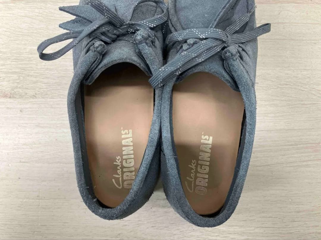 クラークス　ワラビー　ブルーグレー　UK8