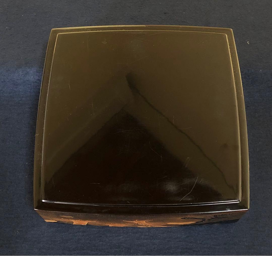 《R》輪島塗 四段重 替蓋 重台付 五島屋謹製 共布 共箱 251118え3