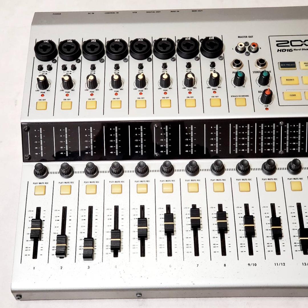 【現状品・動作確認済】ZOOM HD16 マルチトラックレコーダー HDD内蔵