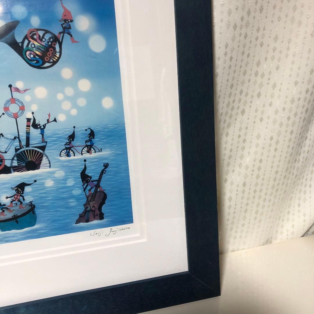 作家 藤城清治 こびとの旅立ち ダイヤモンド・スクリーニング 114/800