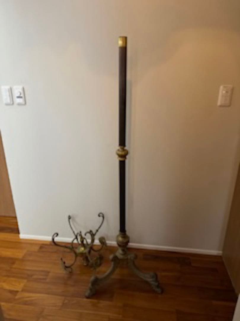 ️⃣プロフ必読*️⃣難あり❣️アンティーク 真鍮コートスタンド