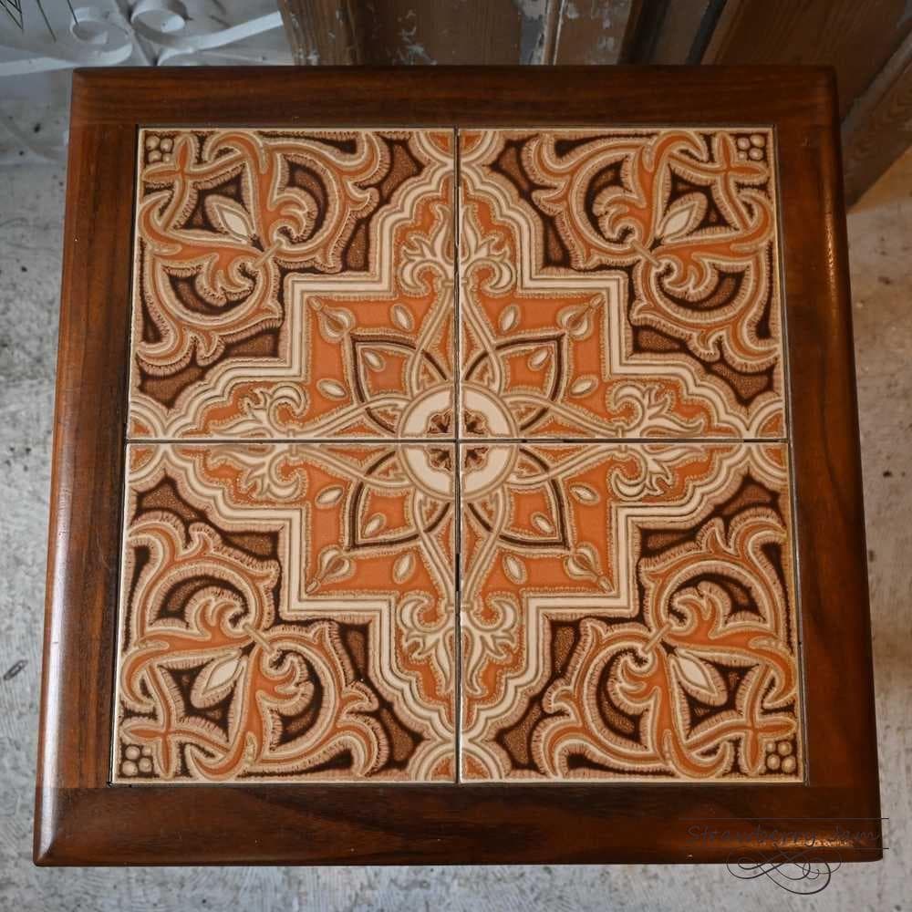 L3705-65 英国ヴィンテージ G-plan コーヒーテーブル タイル張り