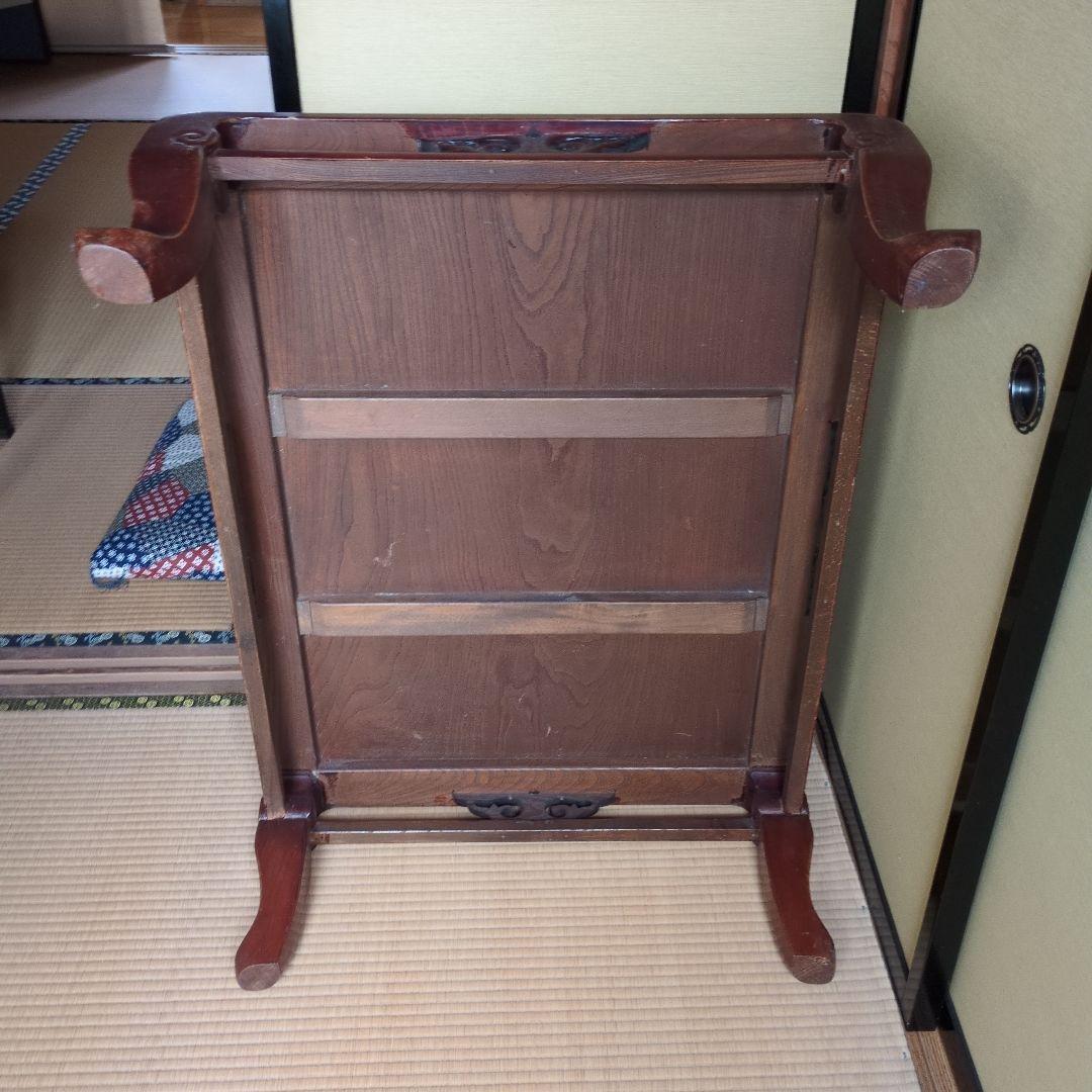 アンティーク家具 昭和レトロ 座卓 ちゃぶ台 古家具 69×90×31センチ