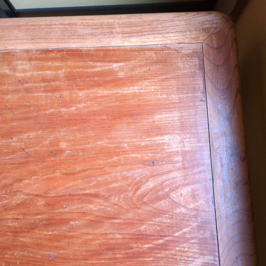 アンティーク家具 昭和レトロ 座卓 ちゃぶ台 古家具 69×90×31センチ