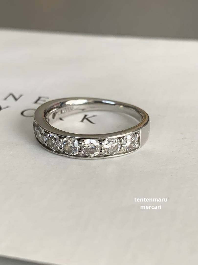 和*美様 エステール☆pt900 1.08ctダイヤモンドハーフエタニティリング