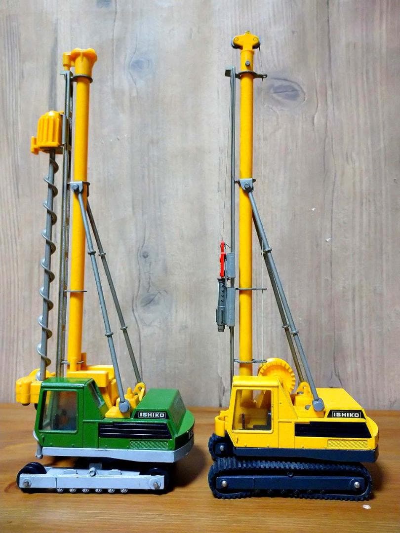 2台セット ヨネザワ イシコK400「杭打ち機」＋「アースドリル」ジャンク