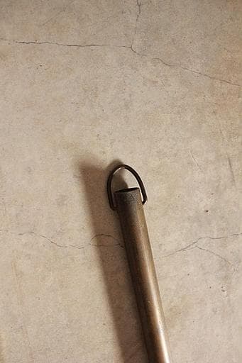 古い真鍮製の自在鉤　囲炉裏　古民家　吊り下げ　フック