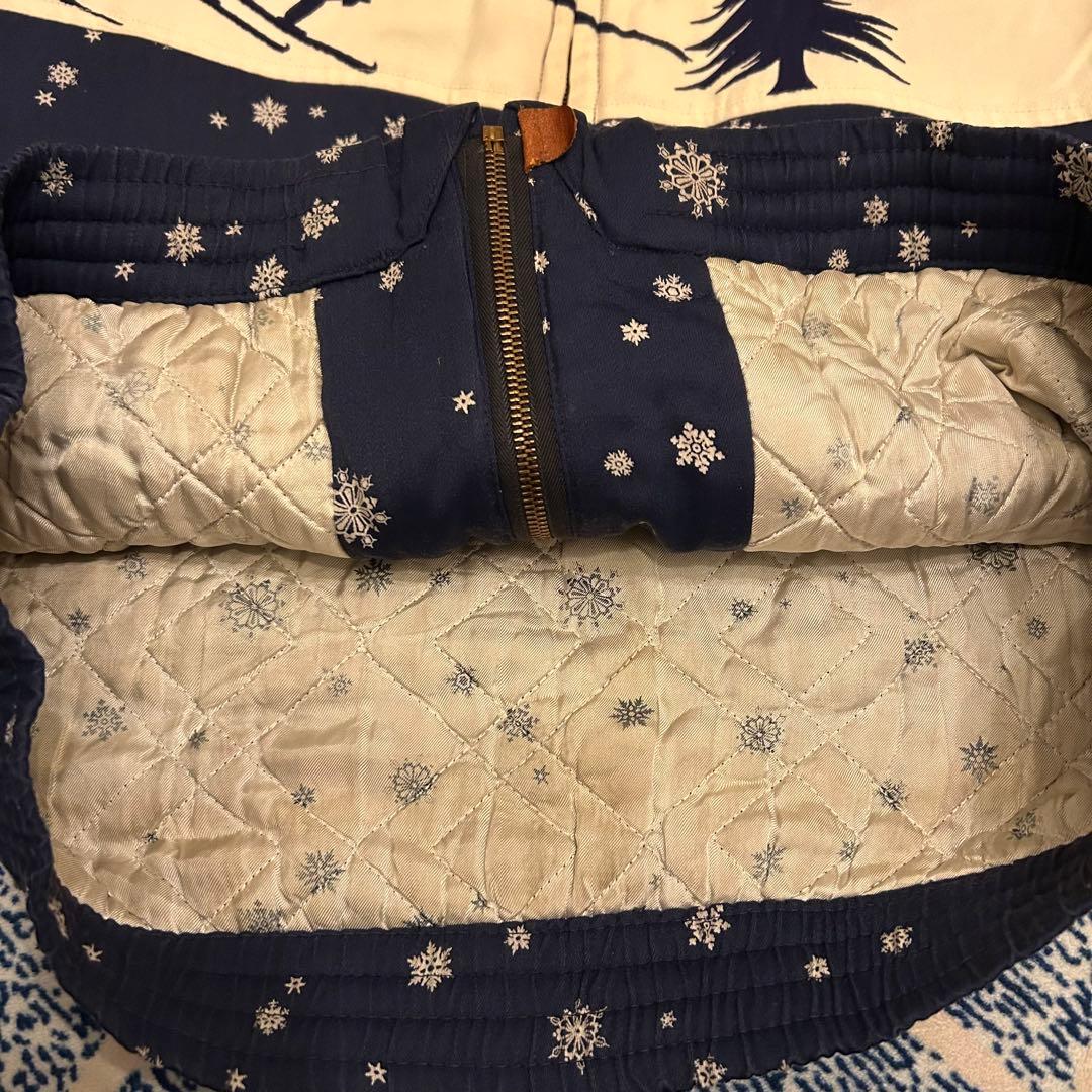 50S スキー柄 ギャバジャン 雪柄