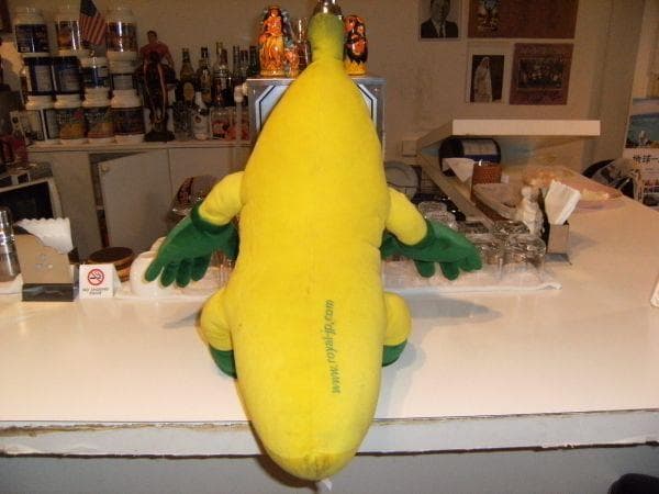 非売品☆昭和レトロ☆90年代☆店頭用☆特大☆ ロイヤル バナナ ぬいぐるみ