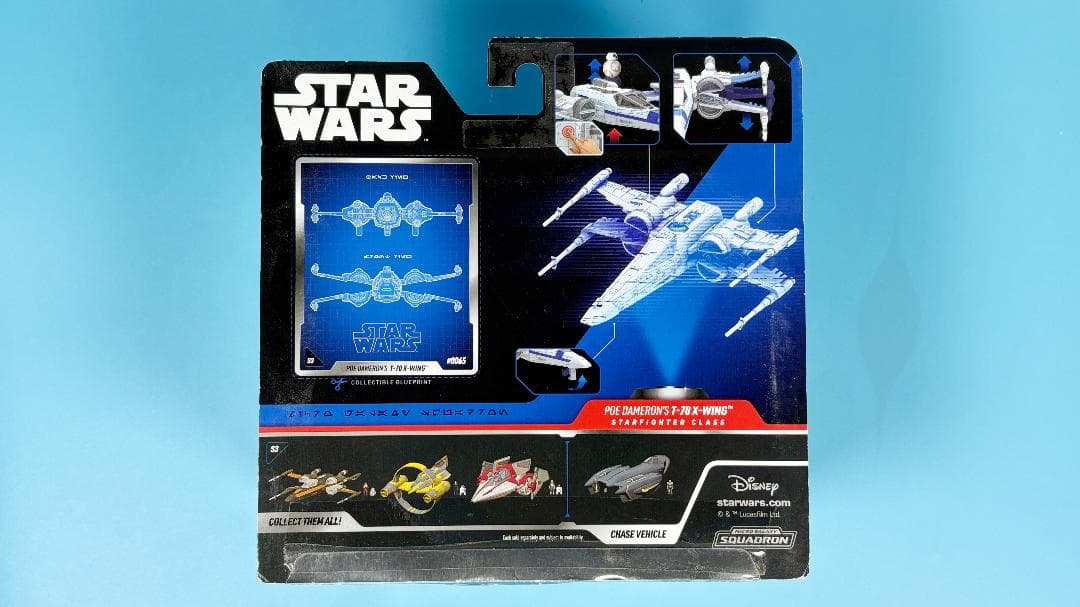 マイクロギャラクシー　シリーズ３レア　ポーダメロンT-70 X-WING 青