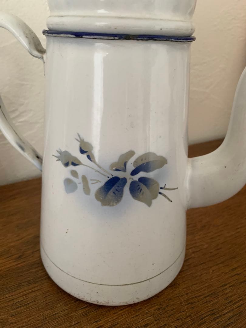 フランスアンティーク ホーローポット ブロカント