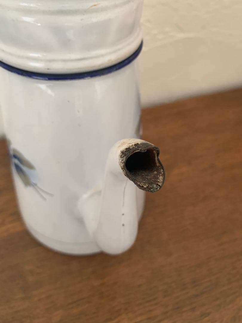 フランスアンティーク ホーローポット ブロカント