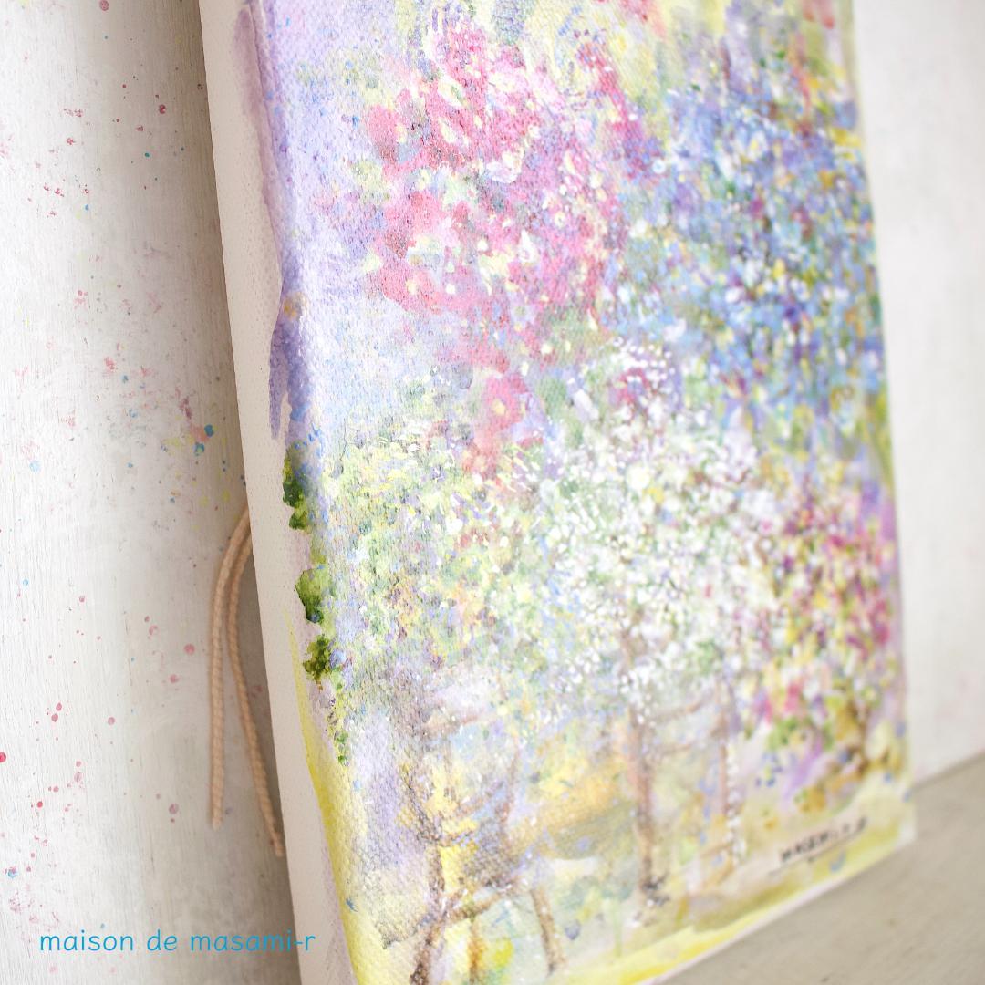 「フラワーガーデン2025.6.6」 アクリル画 SM キャンバス 原画 額なし