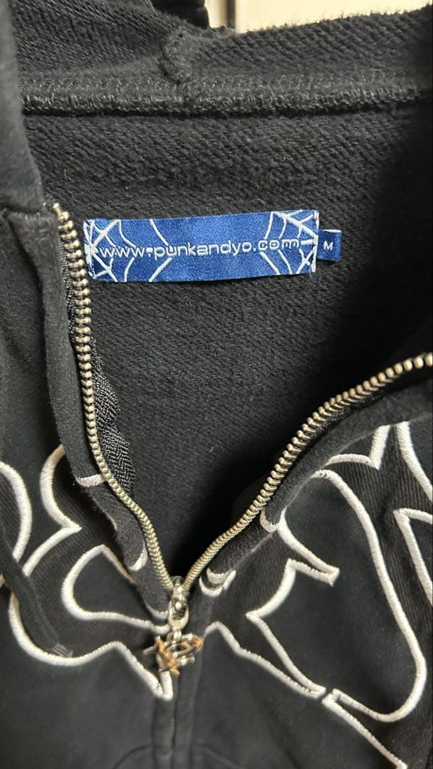 punkandyo 初期黒　ジップパーカー　zip
