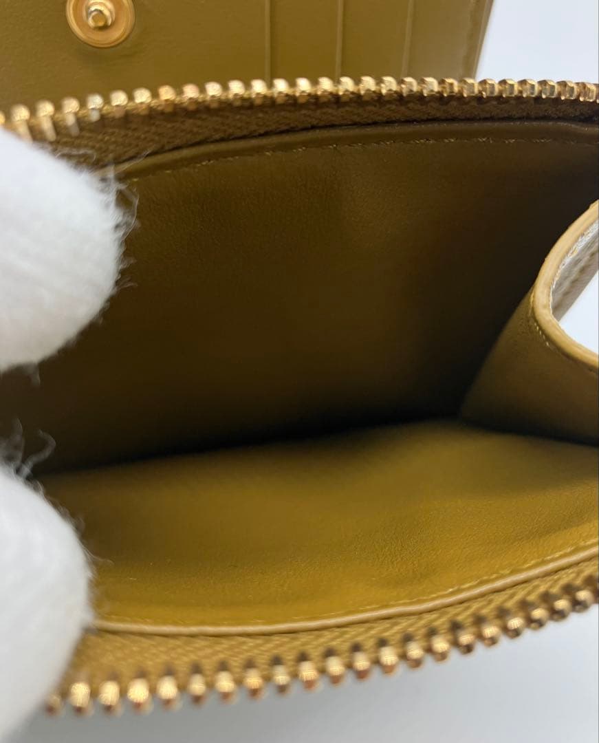 ⭐️新型 極美品 ボッテガ ヴェネタ カセット 二つ折り財布 キャメル