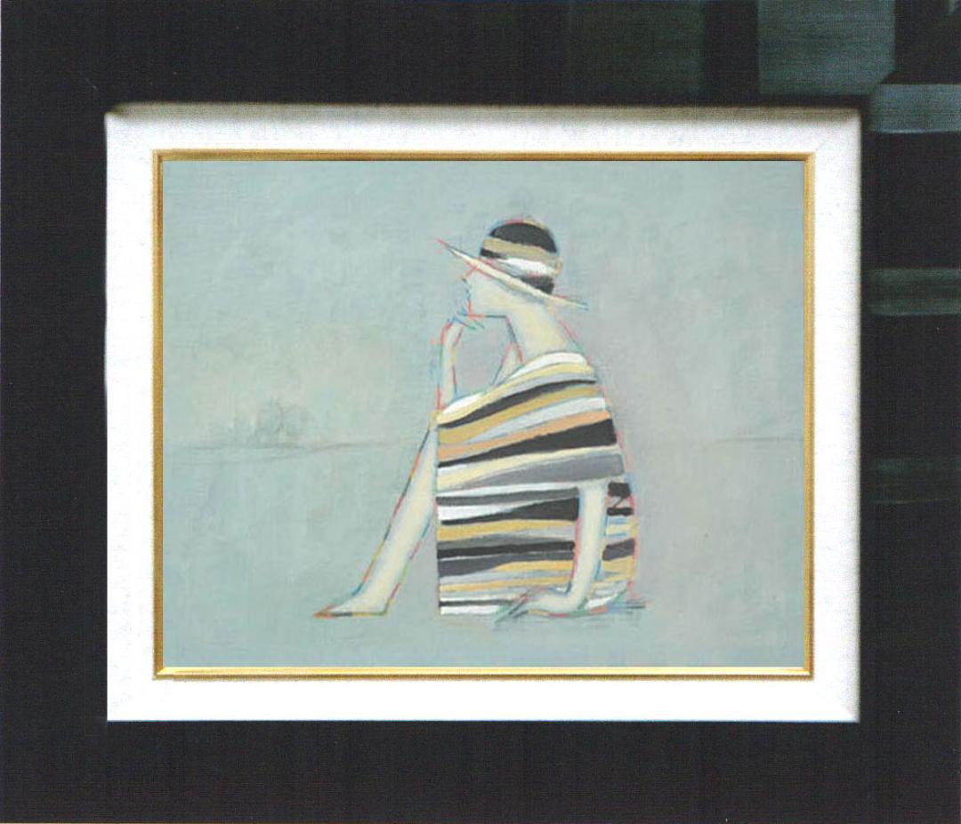 油絵 菅家令子 絵 絵画 インテリア F4-071712 人物 女性像