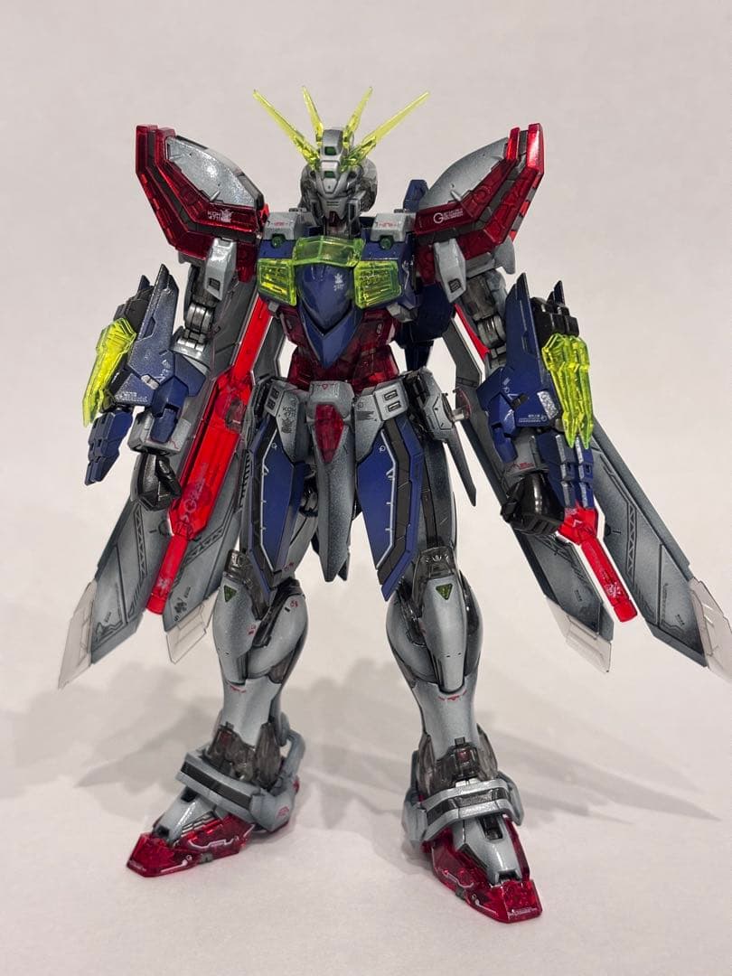 【1/25まで値引き！】RGゴッドガンダム+風雲再起セット全塗装完成品
