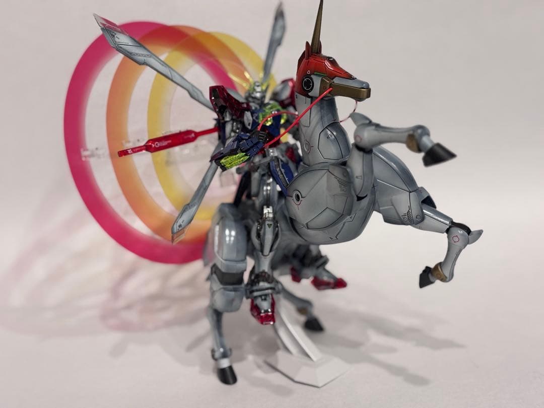 【1/25まで値引き！】RGゴッドガンダム+風雲再起セット全塗装完成品