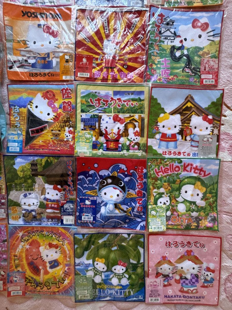 ご当地キティちゃん タオルセット売り35枚