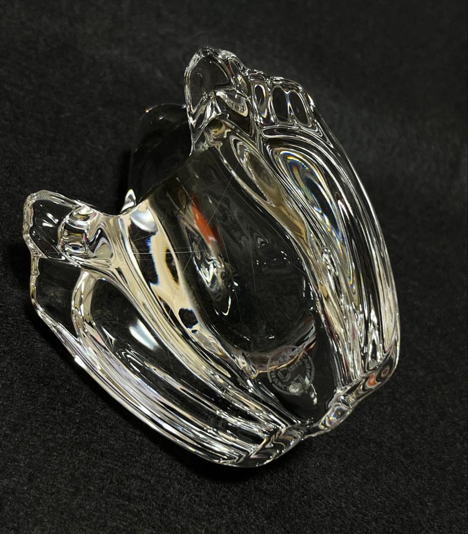 美品】【光の造形】バカラ Baccarat カエル 置物 ペーパーウェイト