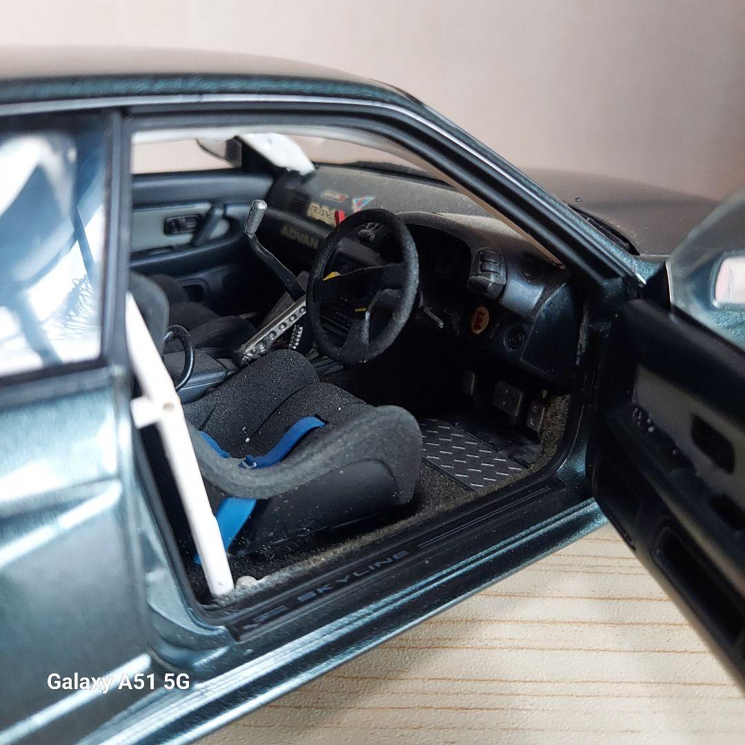 スカイライン GT-R ダークグレー オートアート1/18　純正カスタム品