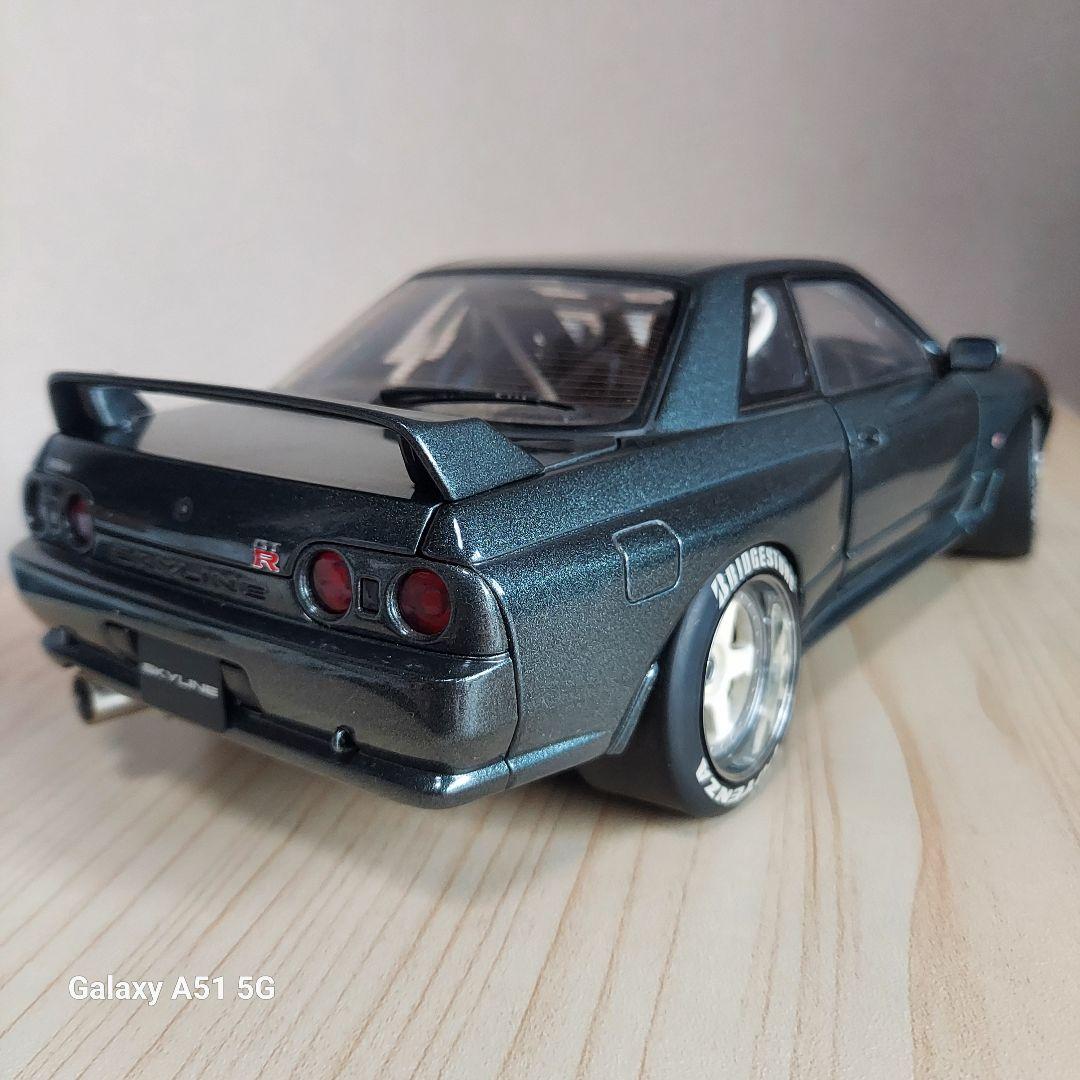 スカイライン GT-R ダークグレー オートアート1/18　純正カスタム品