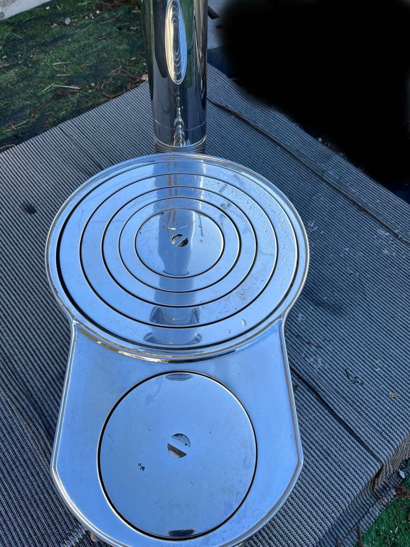 ホンマ製作所　時計型　薪ストーブ　ステンレス