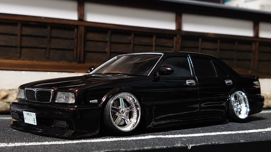 1/24 アオシマ ジャンクションプロデュース y32 シーマ 完成品 アオシマ ジャンクションプロデュースY32シーマ完成品 - メルカリ