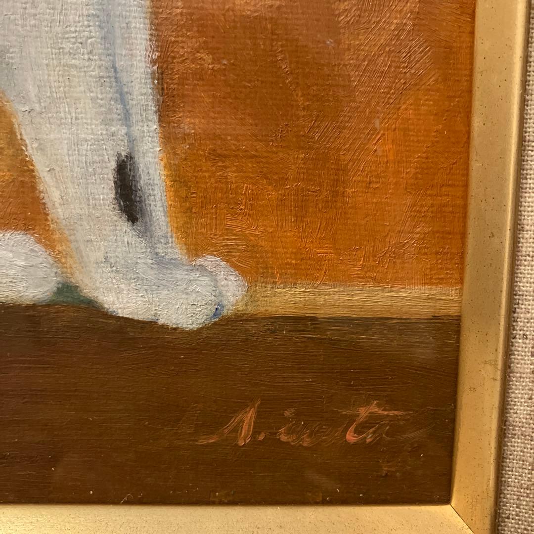 画家 岩田明美さんの引き込まれる美しさの『猫』の油絵（原画）