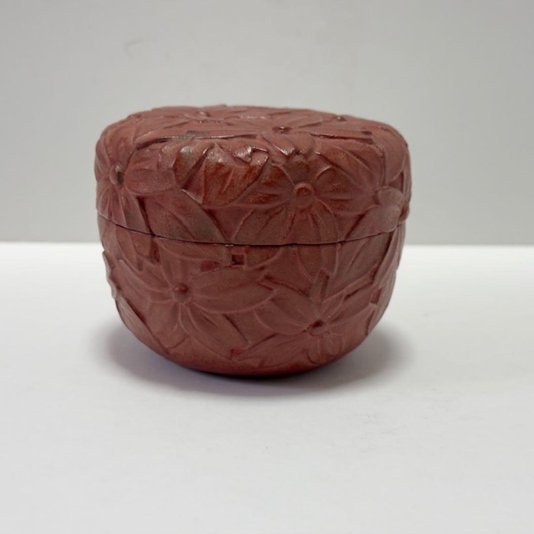 茶道具 春峰 桜平棗 茶道