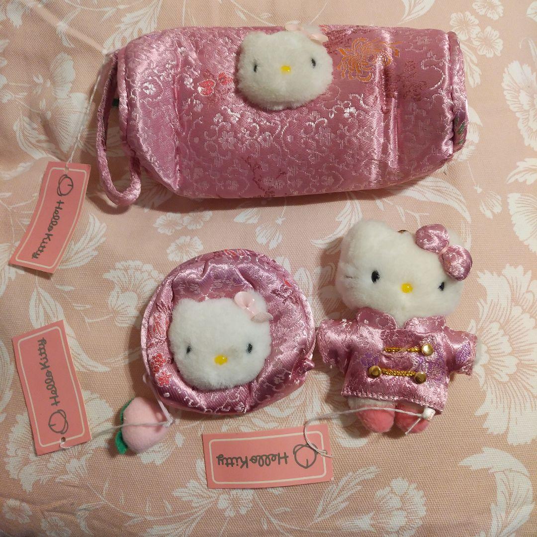 激レア　平成レトロ　中華ハローキティ　3点セット