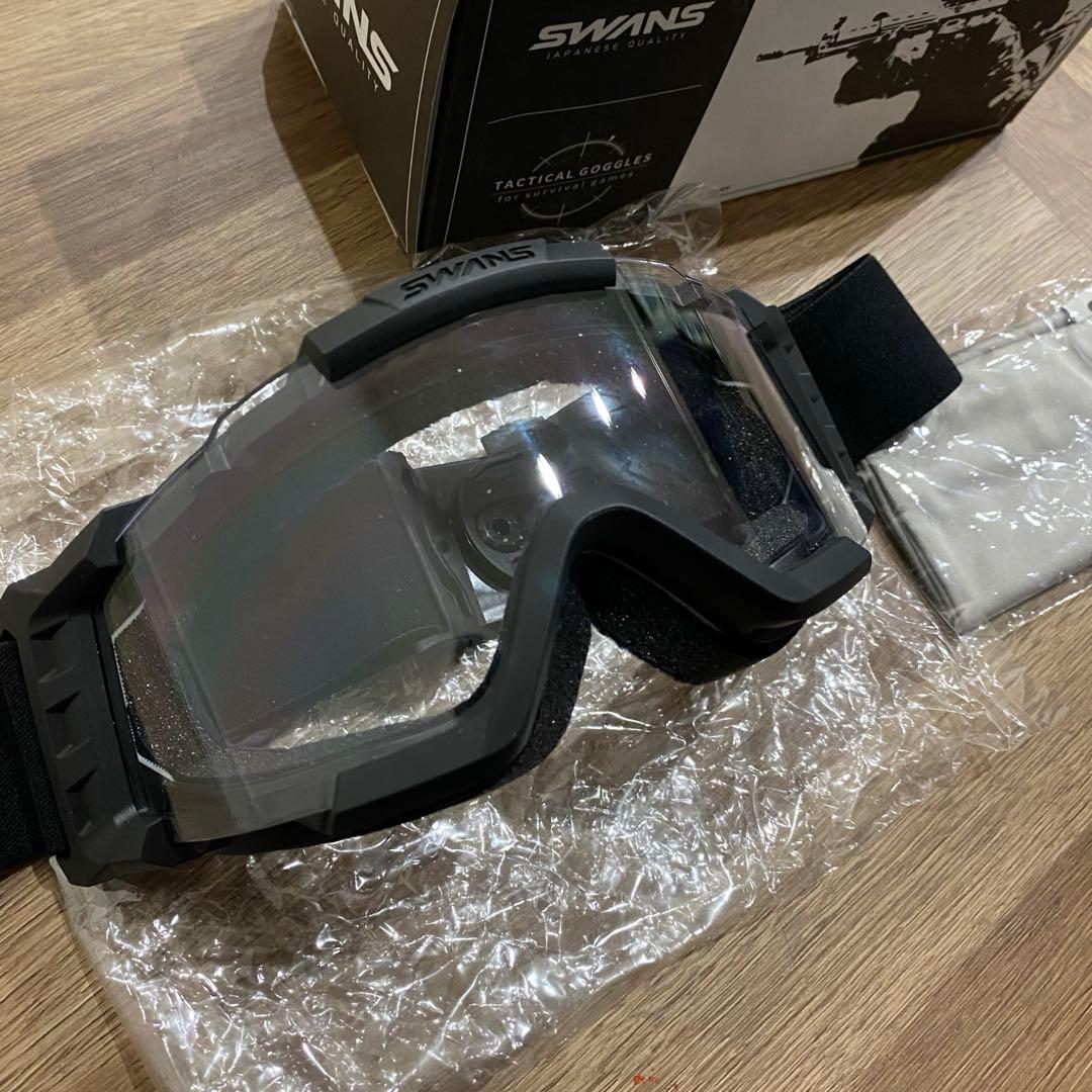 SWANS タクティカルゴーグル SG-2280CLA クリアレンズ