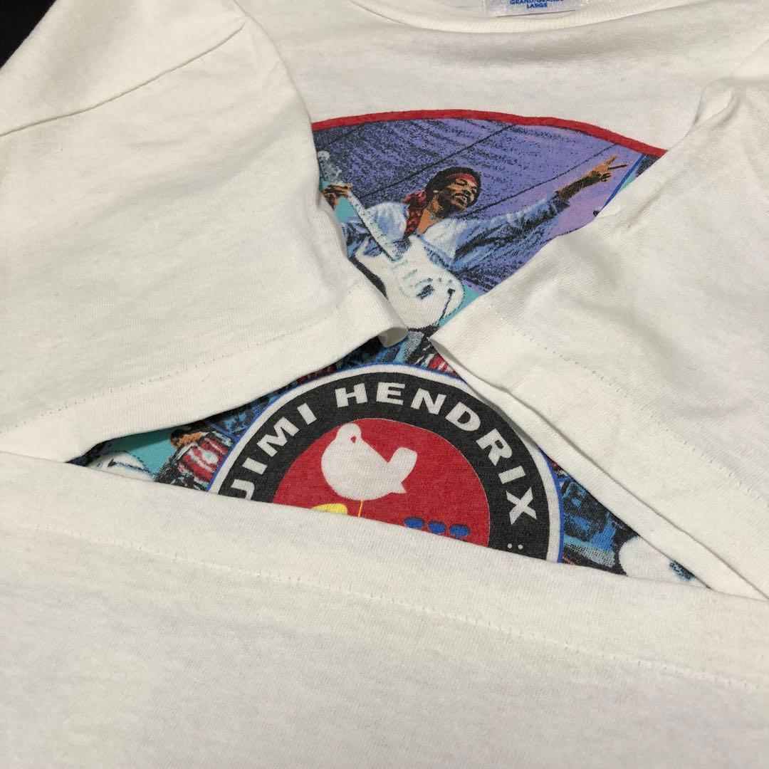 JIMI HENDRIX tシャツ ビンテージ ジミヘン 白 L Hanes-新品即納