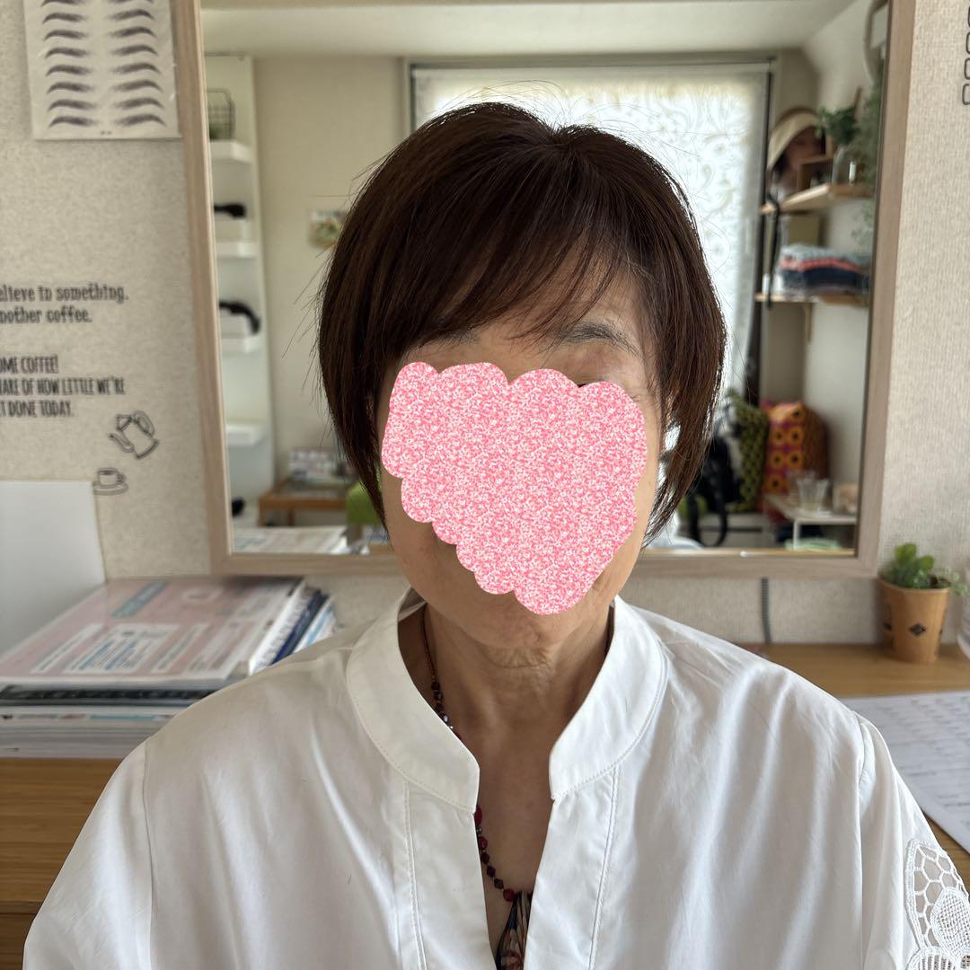 《半手植え　レミーヘアウィッグ》ナチュラルブラック　分け目リアルスキン