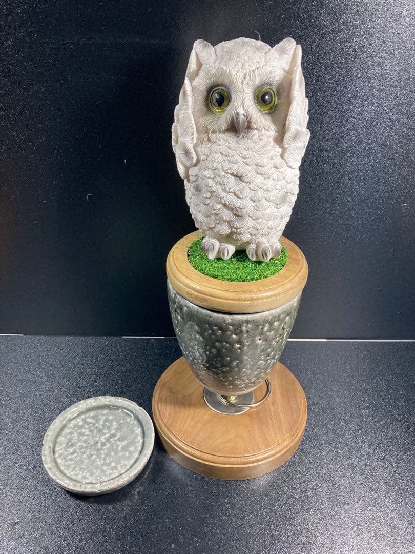 極 小型猛禽（グレー）ブロック、パーチ（卓上用）