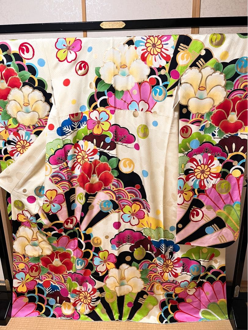 振袖No.9【身長150㎝〜160㎝の方向け】振袖単品 正絹 コラボ振袖