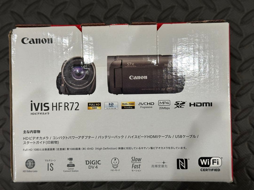 【美品】Canon HF R72 キャノン SDカード、キャリーケース付き！