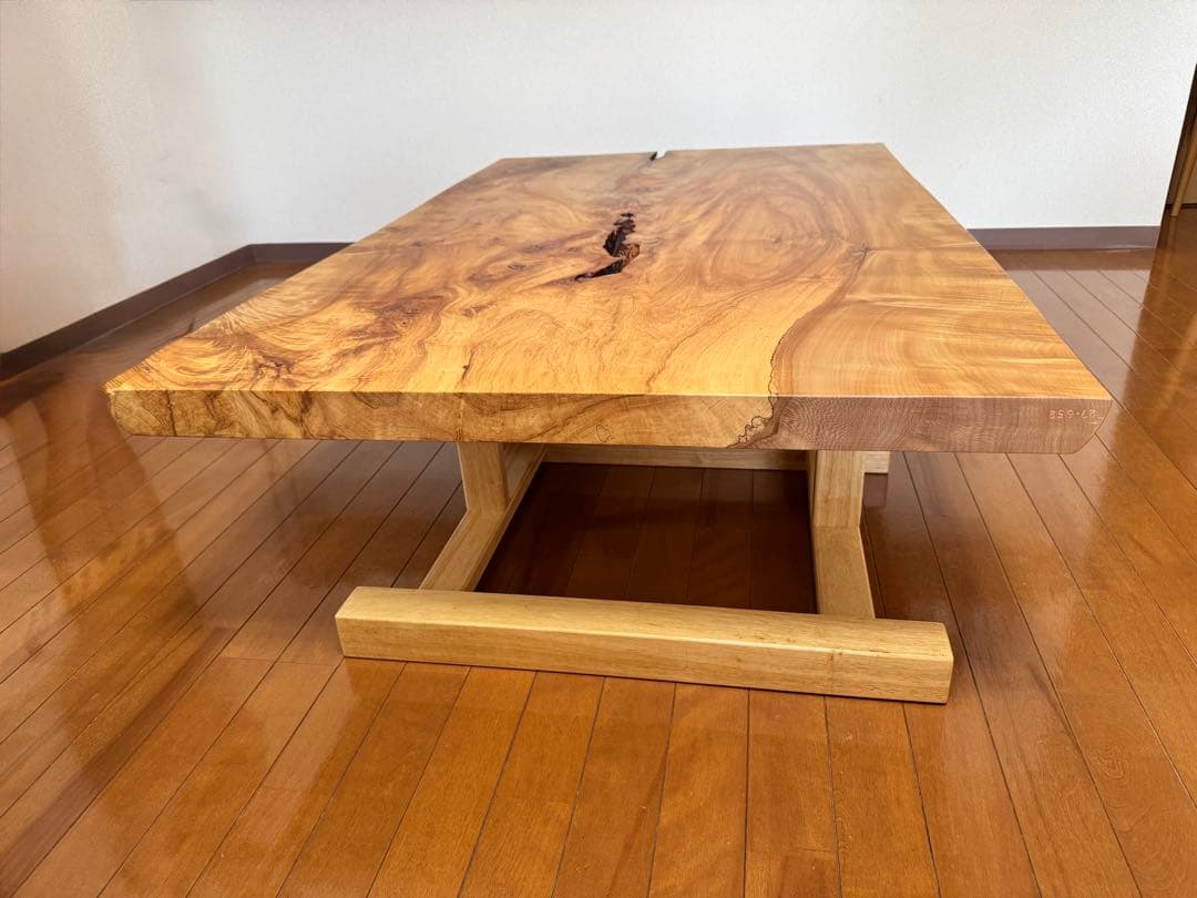天然木一枚板　トチ　テーブル天板　※脚別売