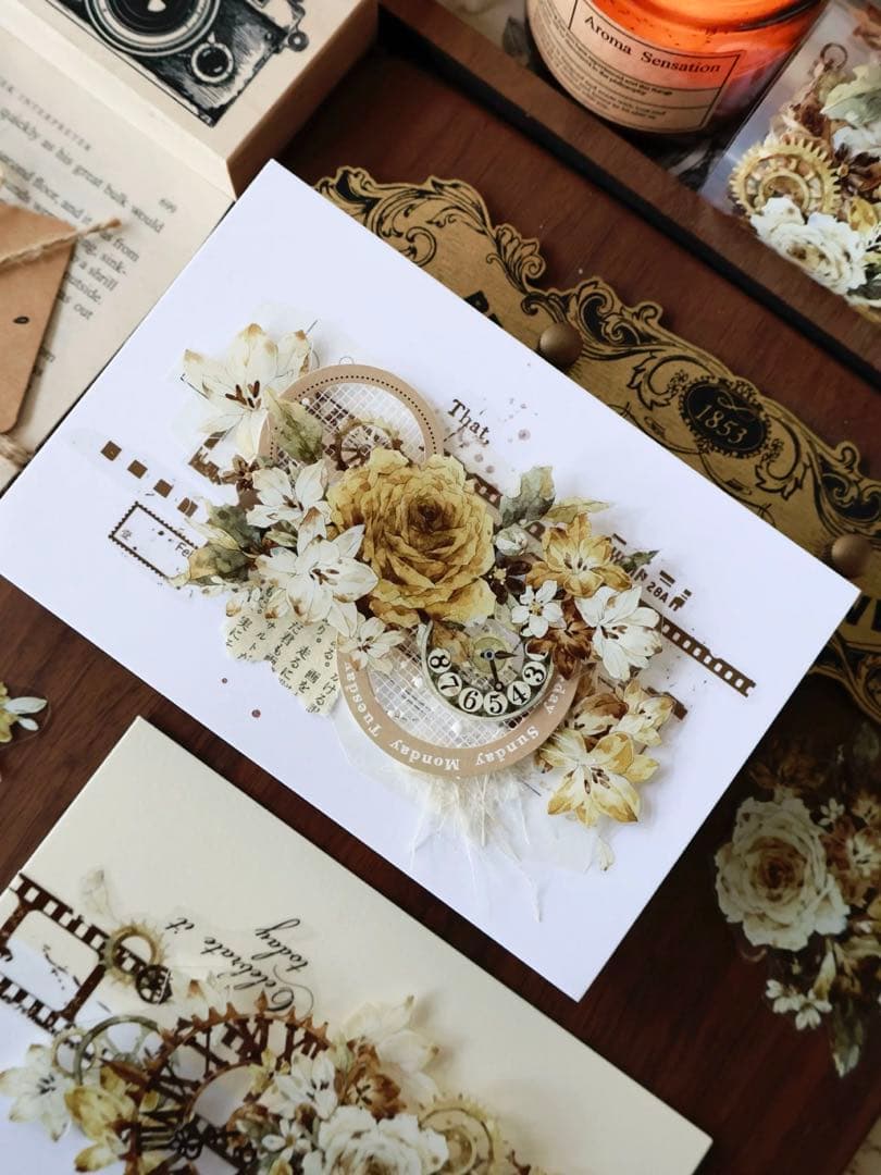 ⭐️SALE⭐️ 壹洱原创《琥珀流光》海外マスキングテープ　マステ 【2367】