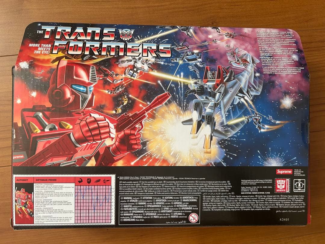 その他 Supreme x Transformers G1 Optimus Prime