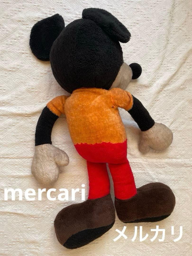 【希少】ビィンテージ　ミッキー マウス　特大ぬいぐるみ　1970年代〜80年代