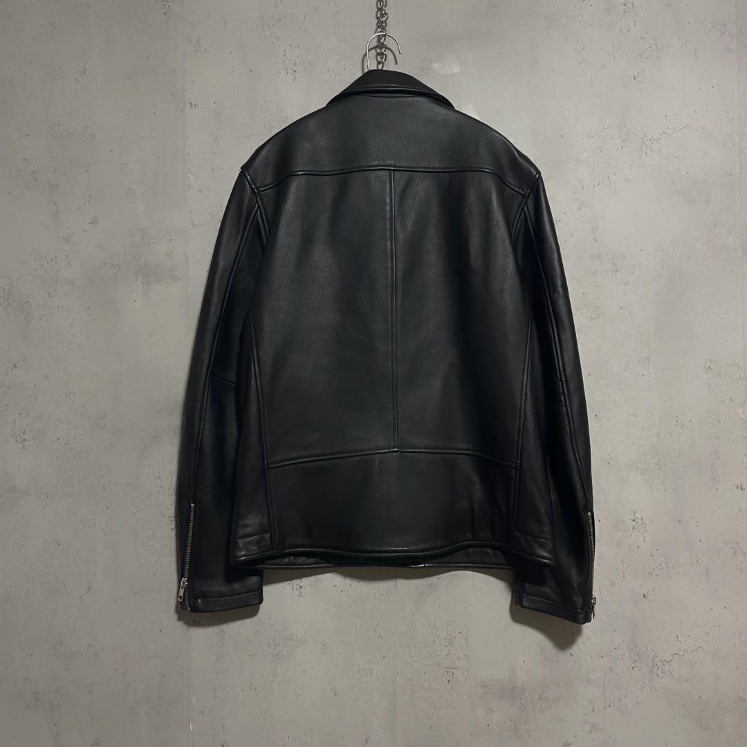 ユナイテッドアローズ ラムレザー ダブルライダースジャケット L