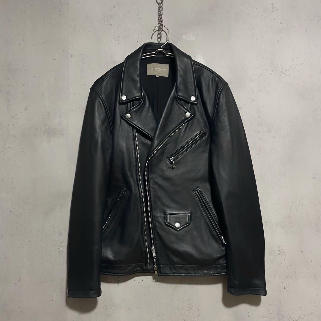 ユナイテッドアローズ ラムレザー ダブルライダースジャケット L