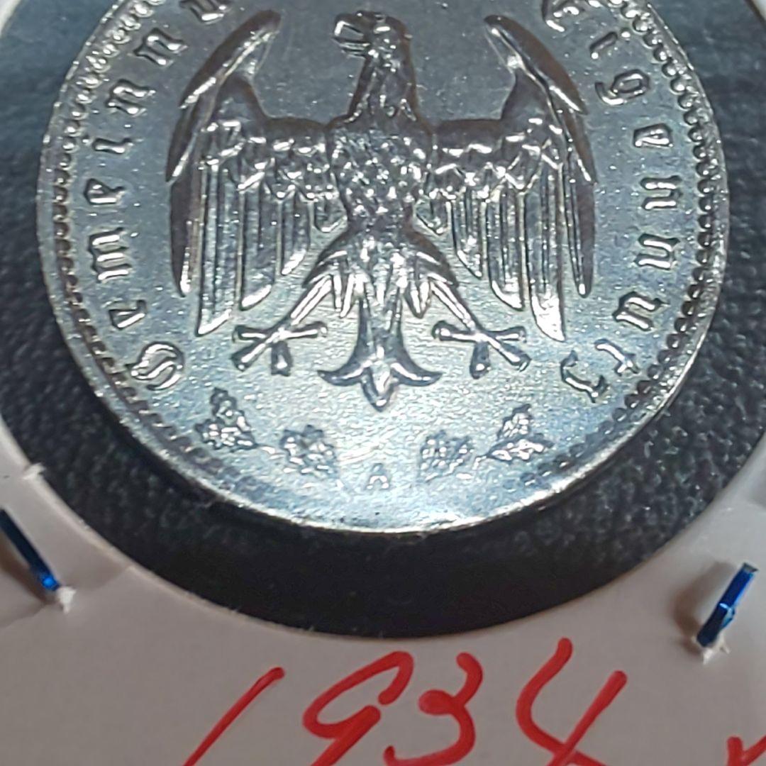 ワイマール1ライヒスマルク銀貨【未使用】