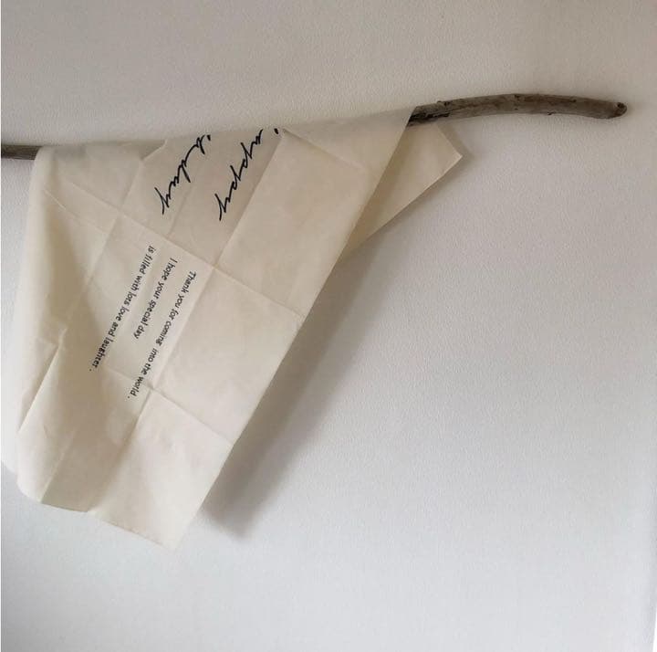 シンプルなバースデータペストリー 横 誕生日タペストリー