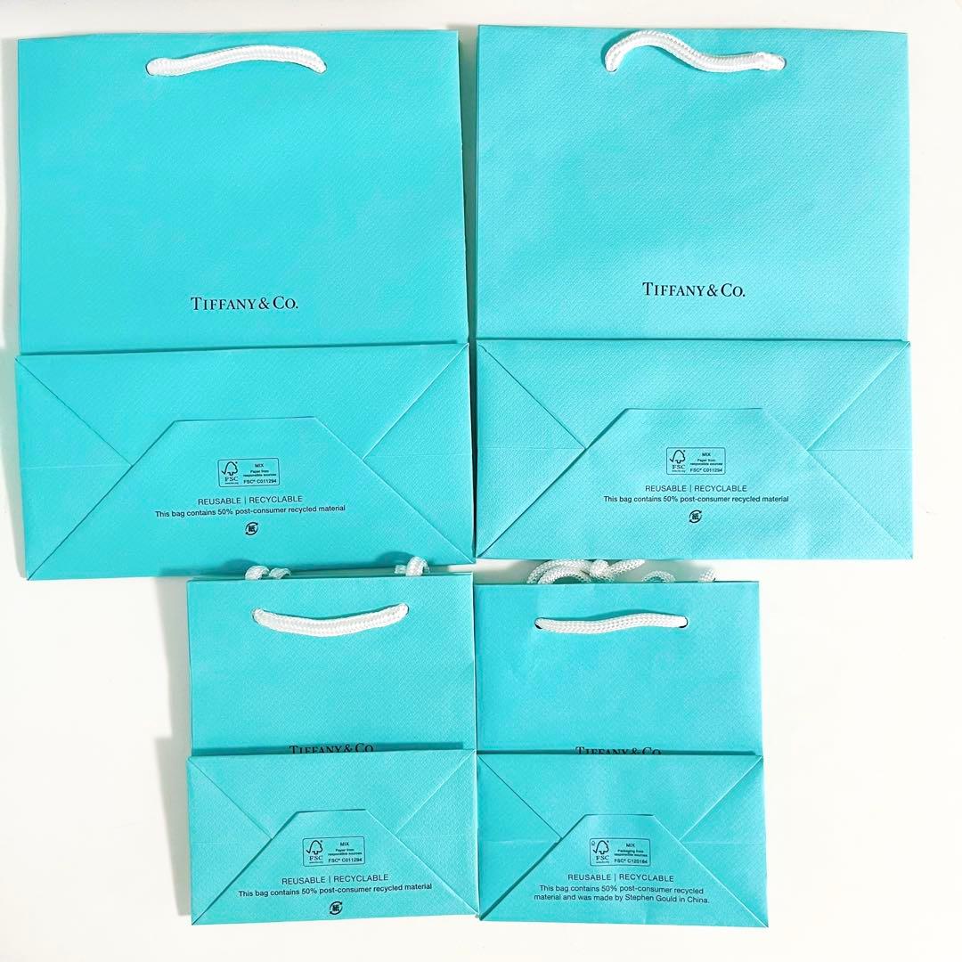 ☆4セット☆ TIFFANY ティファニー プレゼント包装 ボックス 巾着 紙袋