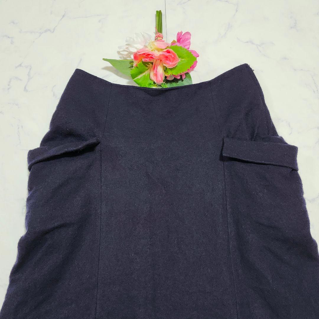 Y's　サルエルパンツ　サイドファスナー　ポケット付き　3　ネイビー