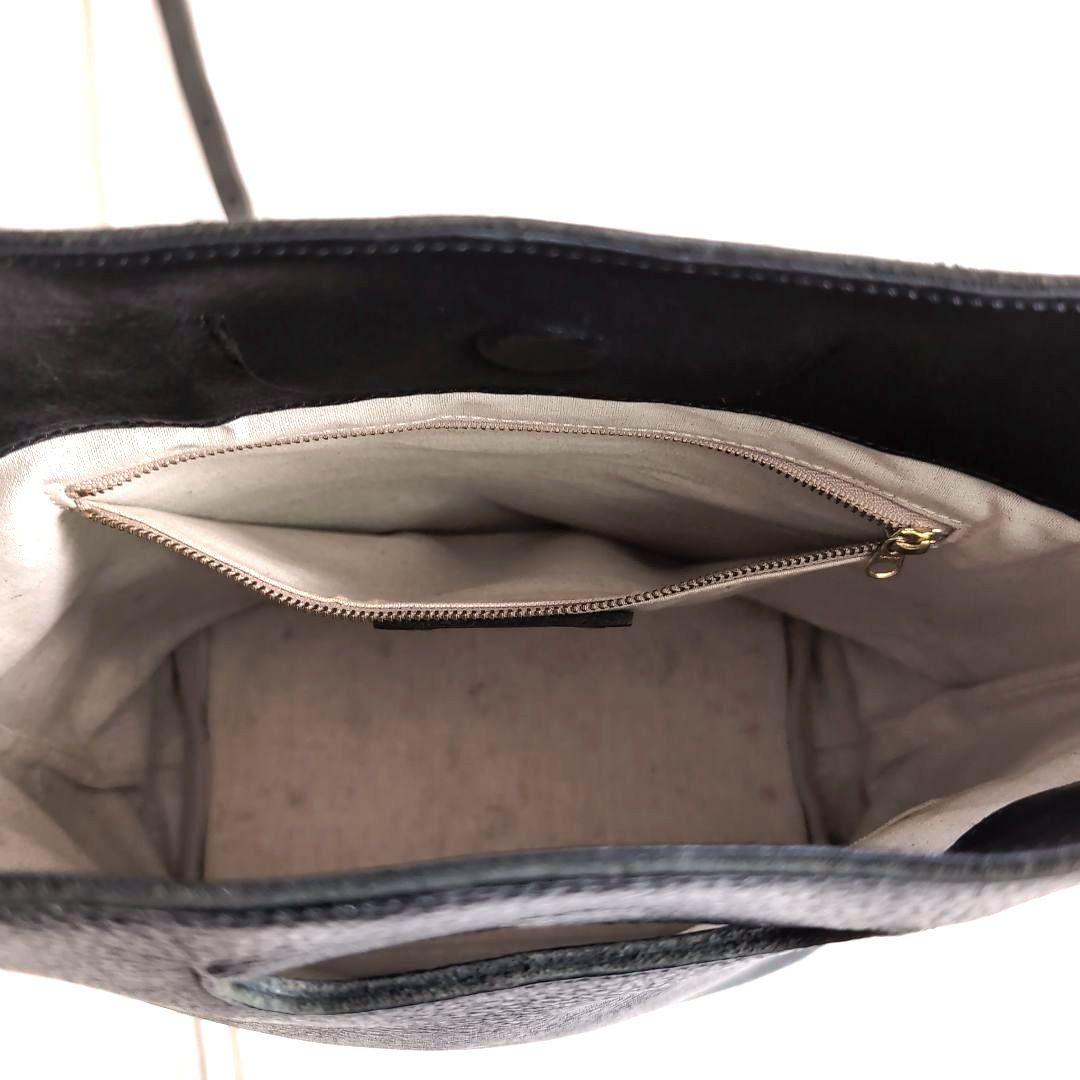 Ense / 2WAYレザートート　ブラック　シボ　北欧暮らしの道具店