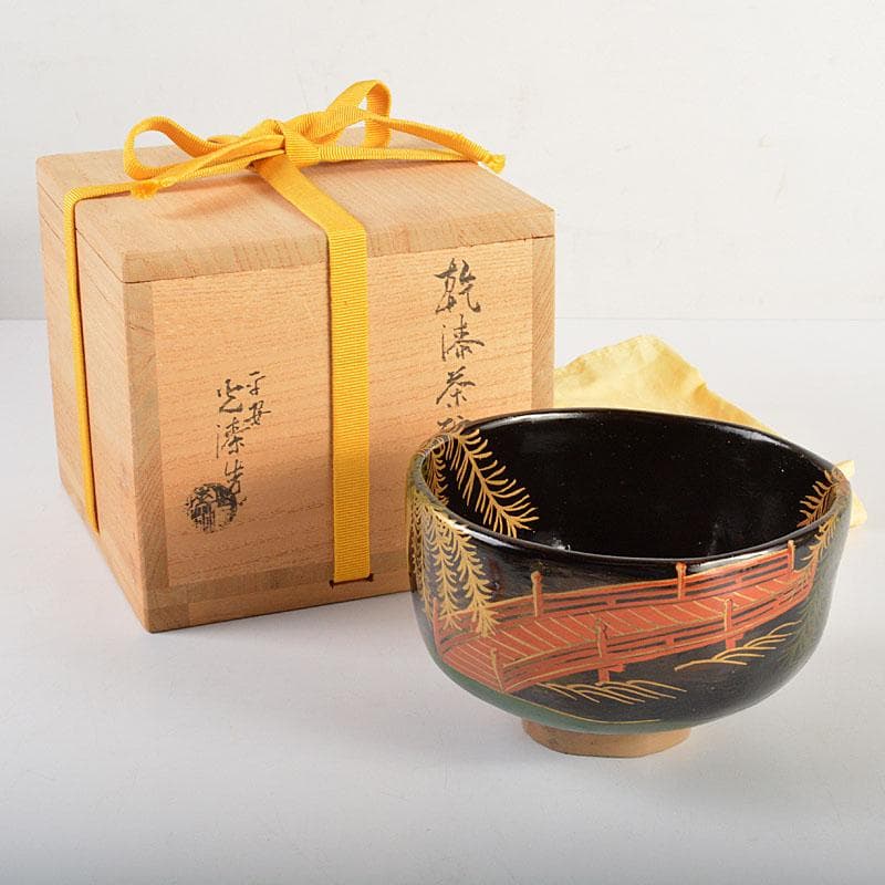 茶道具　平安　加藤光漆造　螺鈿装飾　乾漆茶碗　共箱　V　6724 Amazon.co.jp: 茶道具 平安 加藤光漆造 螺鈿装飾 乾漆茶碗 共箱 V 6724